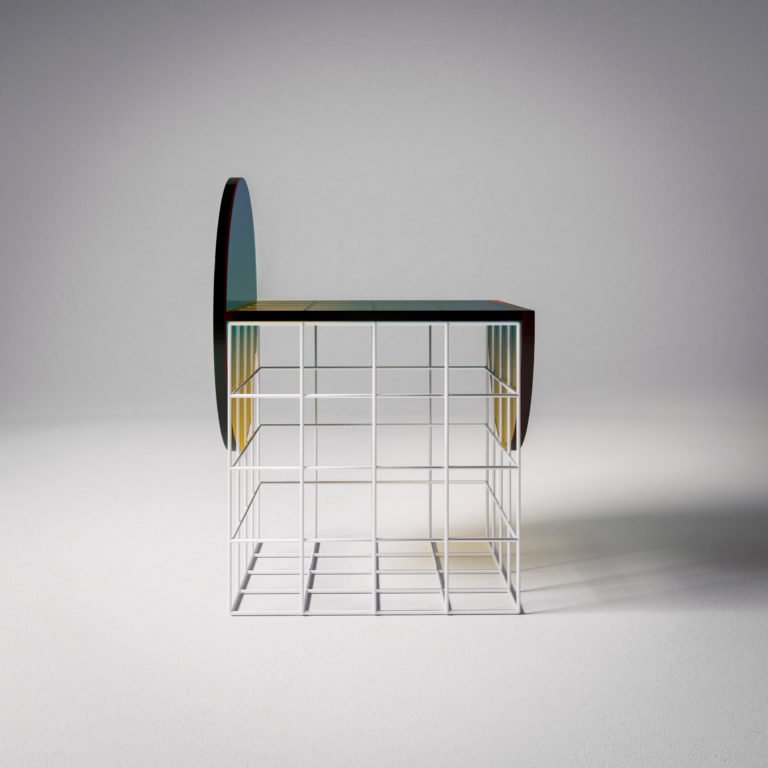 Ombré glass Circle Set Furniture Design collection