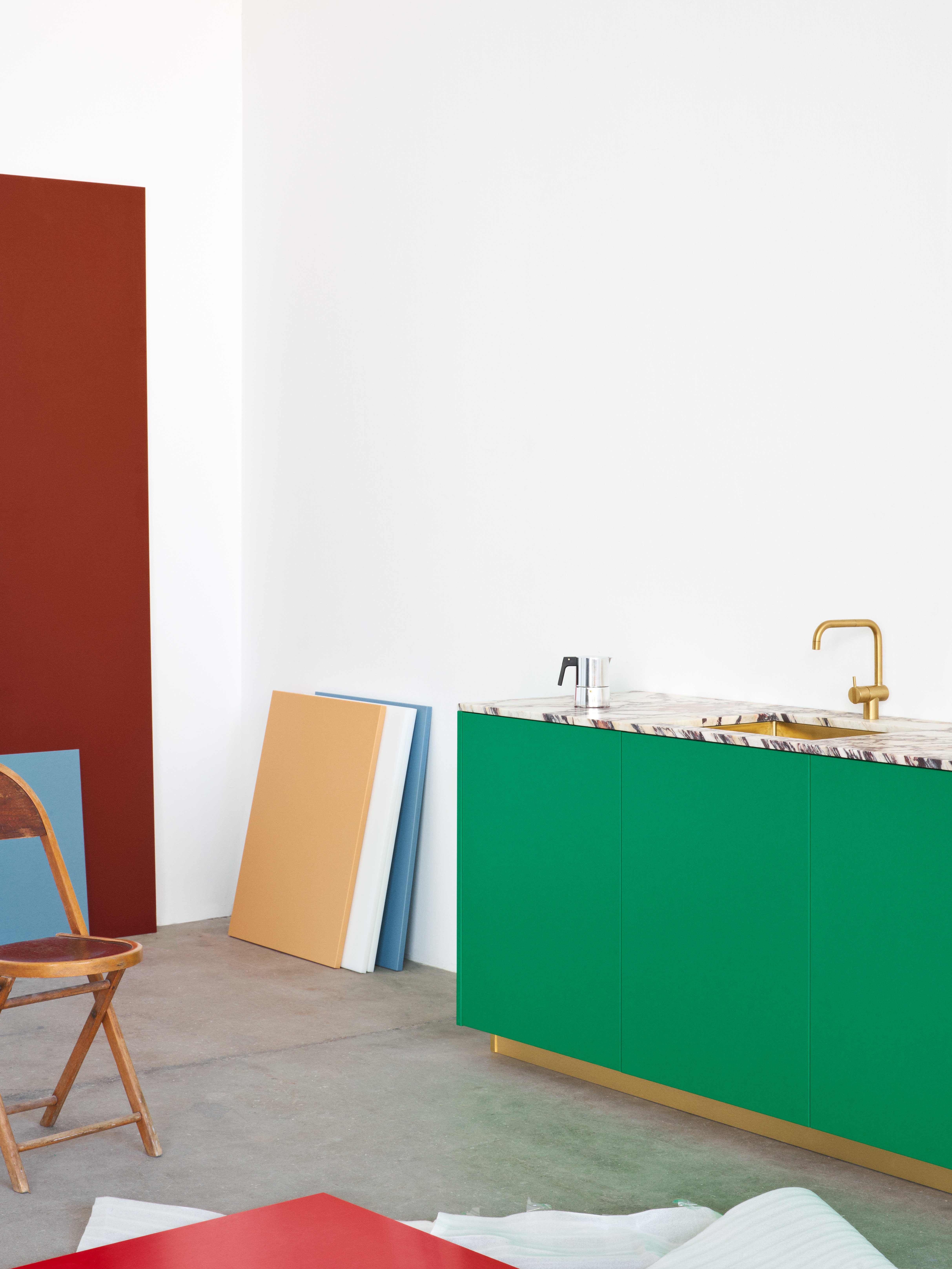 Reform colorful kitchen cabinets by Müller van Severen for Reform.