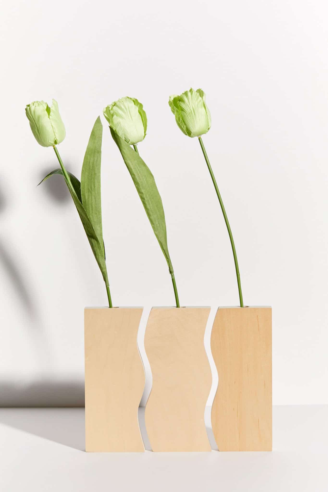 Wooden vase set on Urban Outfitters x Clever
