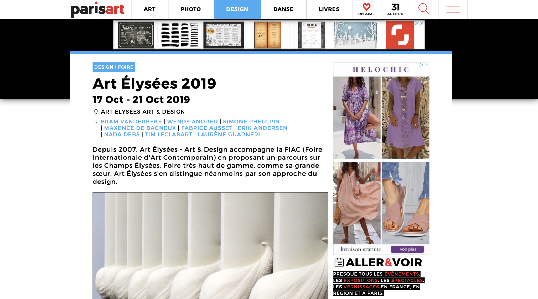 ParisArt, Art Elysées - Art & Design 2019, Huskdesignblog