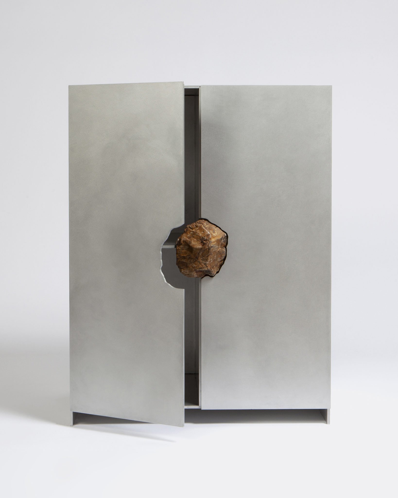 Maison et Objet 2020, Pierre de Valck, Cabinet with stone, Belgium Design booth