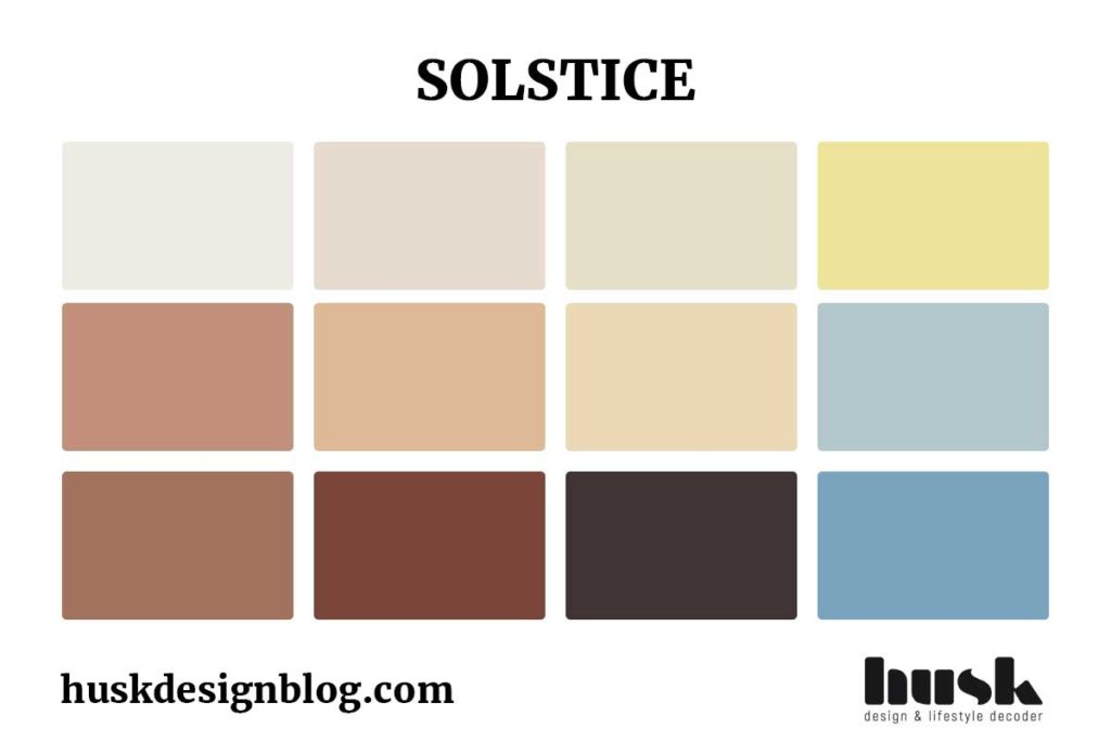 La palette de couleurs Solstice de Dulux
