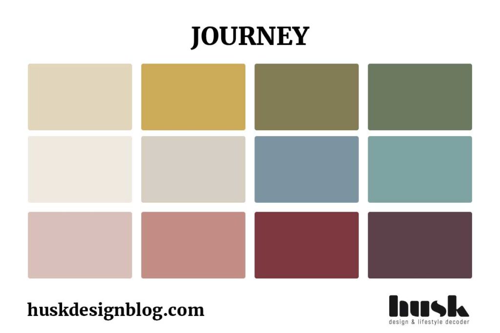 La palette de couleurs Journey de Dulux