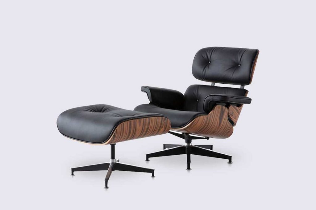 Le fauteuil Lounge de Eames avec son Ottoman