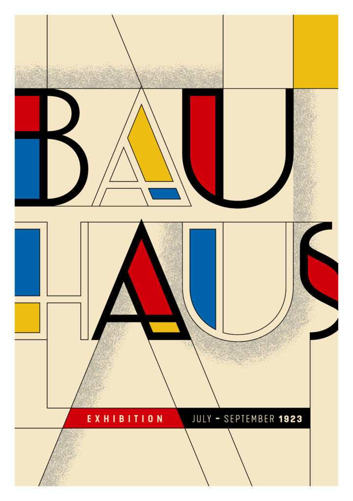 Affiche Bauhaus travail graphique