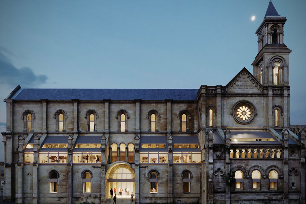 Une église transformée en bureaux à Bordeaux