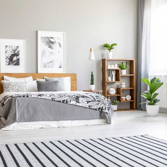 Une chambre dans le style scandinave