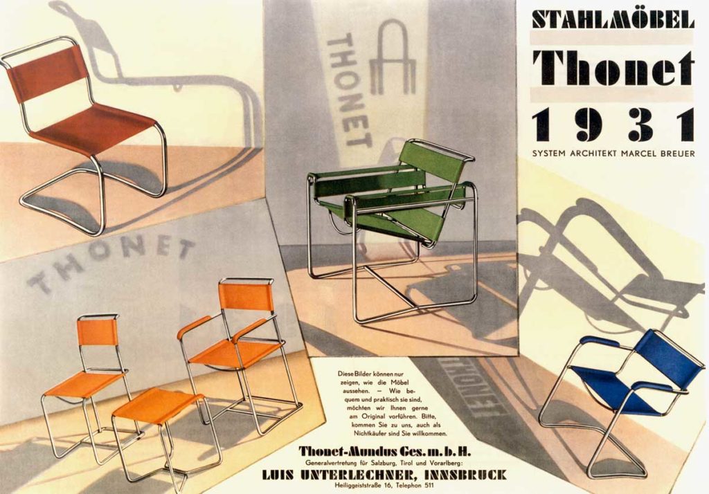 Publicité Bauhaus Thonet 1931