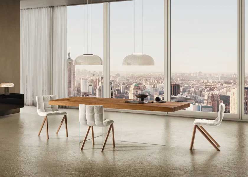 Chaise capitonnée Mezz’aria – Lago